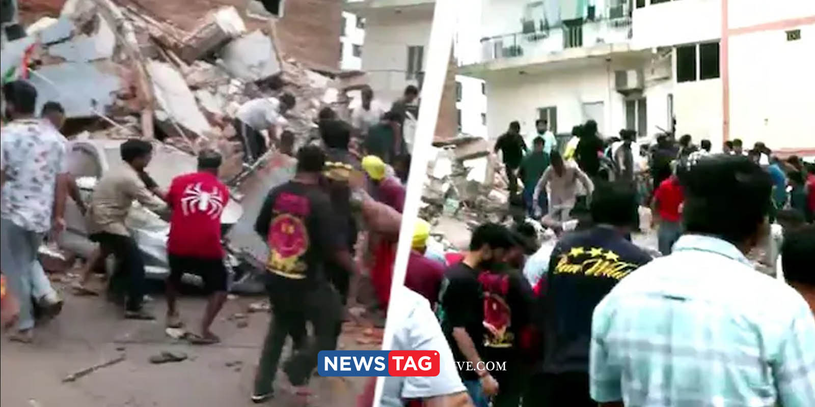 Multy storey building collapsed in Delhi