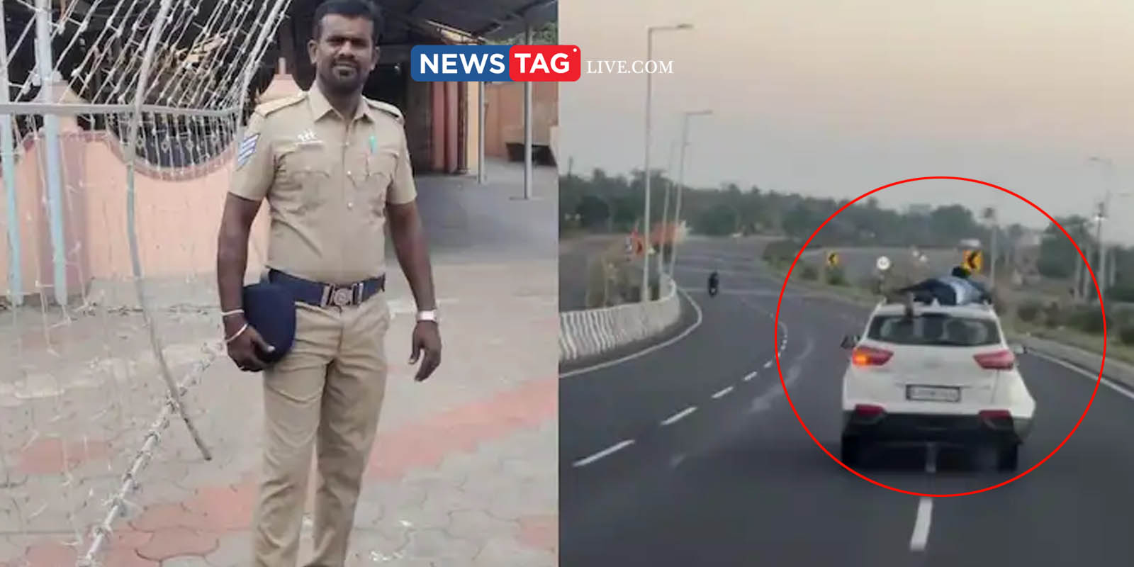 Police officer travels 40 km on car roof to capture smugglers
