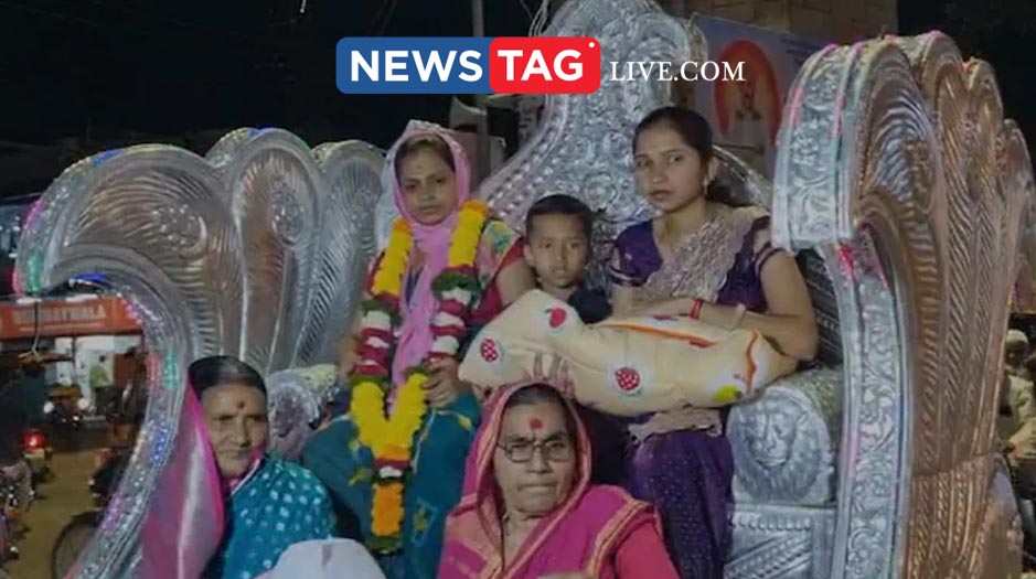 family celebrates a girl born their family after 200 years