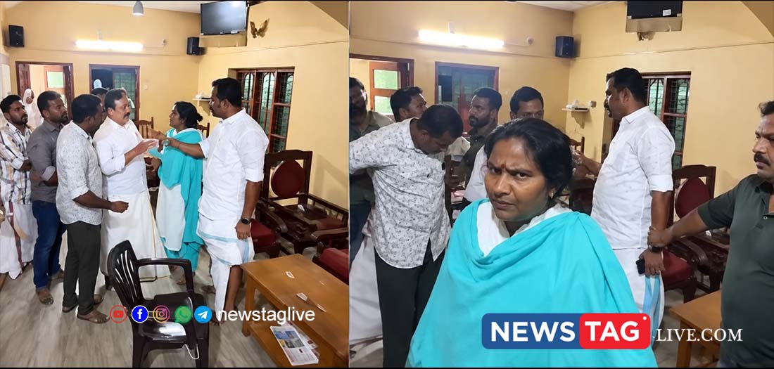 Ramya Haridas MLA and Congress workers clash in Chirayinkeezhu